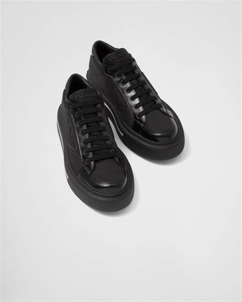 Prada Macro Leather Sneakers.